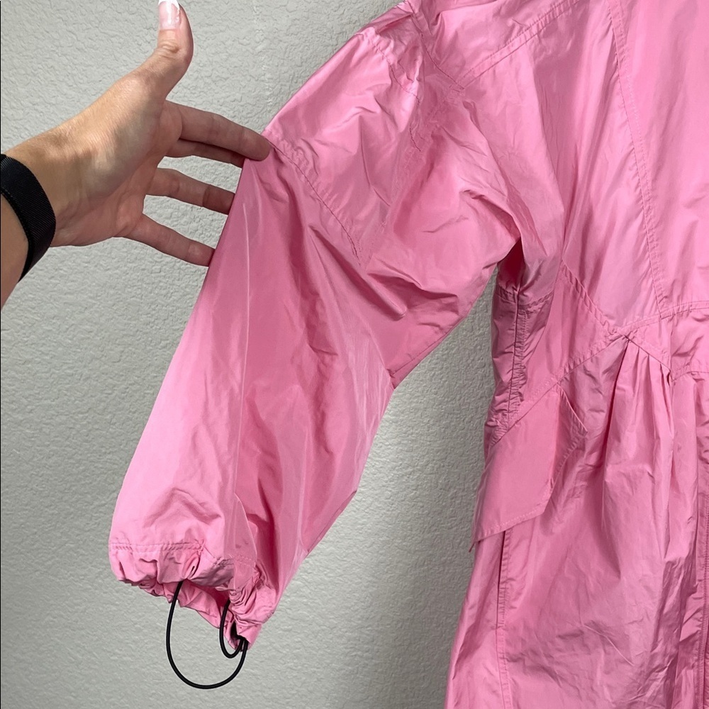 Nwt Ermanno Scervino Pink Full Zip Parka Jacket Windbreaker Sz 40 — image 5 of 8